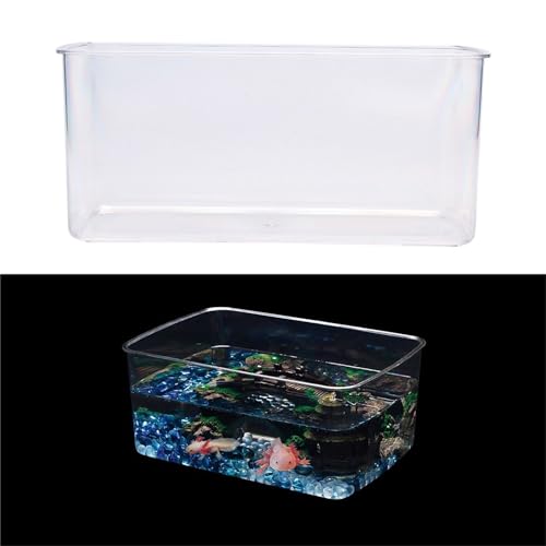 TINGLEY TROPICALS Clear Fish Tanks Axolotls Bowl For Desktops Clear Display Versatile Acrylic Tanks For Axolotls Newts