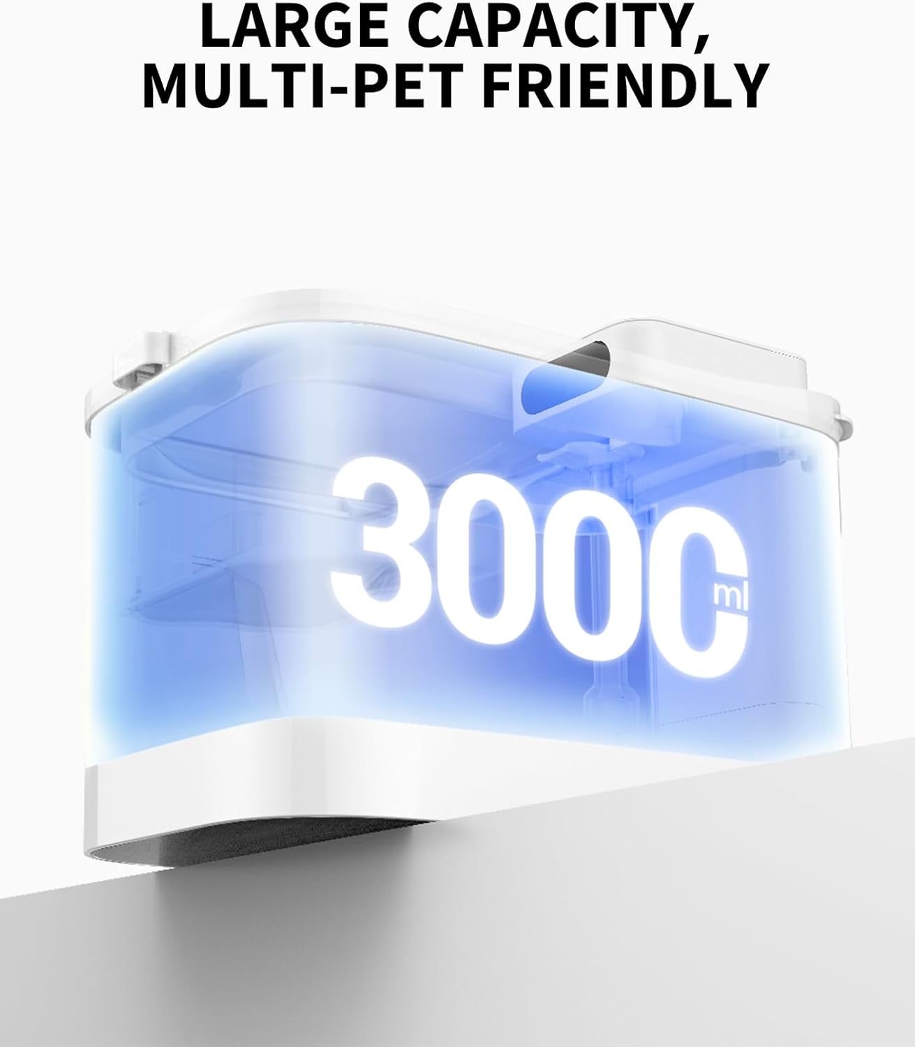 PETKIT Cat Water Fountain Battery Operated, EVERSWEET MAX, 3L Cordless Pet Water Fountain for Dog with Motion Sensor, App Control Automatic Cat Water Dispenser, 26dB Ultra Quiet, 83 Days Battery Life
