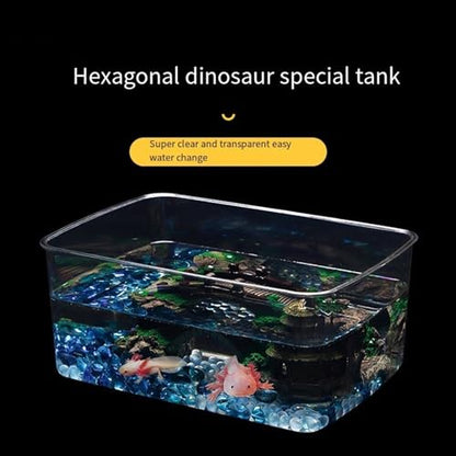 TINGLEY TROPICALS Clear Fish Tanks Axolotls Bowl For Desktops Clear Display Versatile Acrylic Tanks For Axolotls Newts