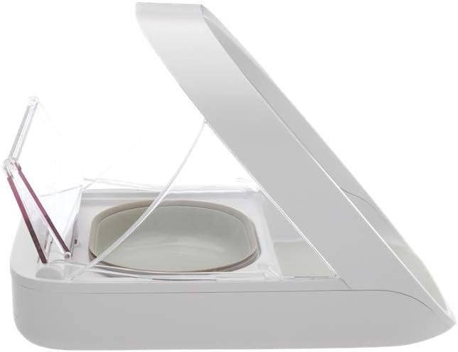 Sure Petcare SureFeed Microchip Pet Feeder with Sealed Lid, RFID Collar Tags Compatible, Works for Wet and Dry Food, White, 4 x C Cell Batteries Required, Not Included