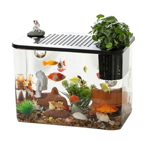 TINGLEY TROPICALS Aquarium, Beta Aquarium Tabletop Aquarium Beta Aquarium Tabletop Aquarium, Transparent Turtle Aquarium Bowl - Small Aquarium, Tabletop Aquarium Beta Aquarium Turtle Rearin